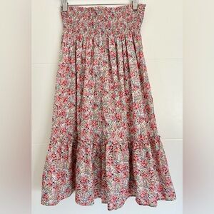 NWT Bon Bon Floral Printed Midi Skirt Size XS